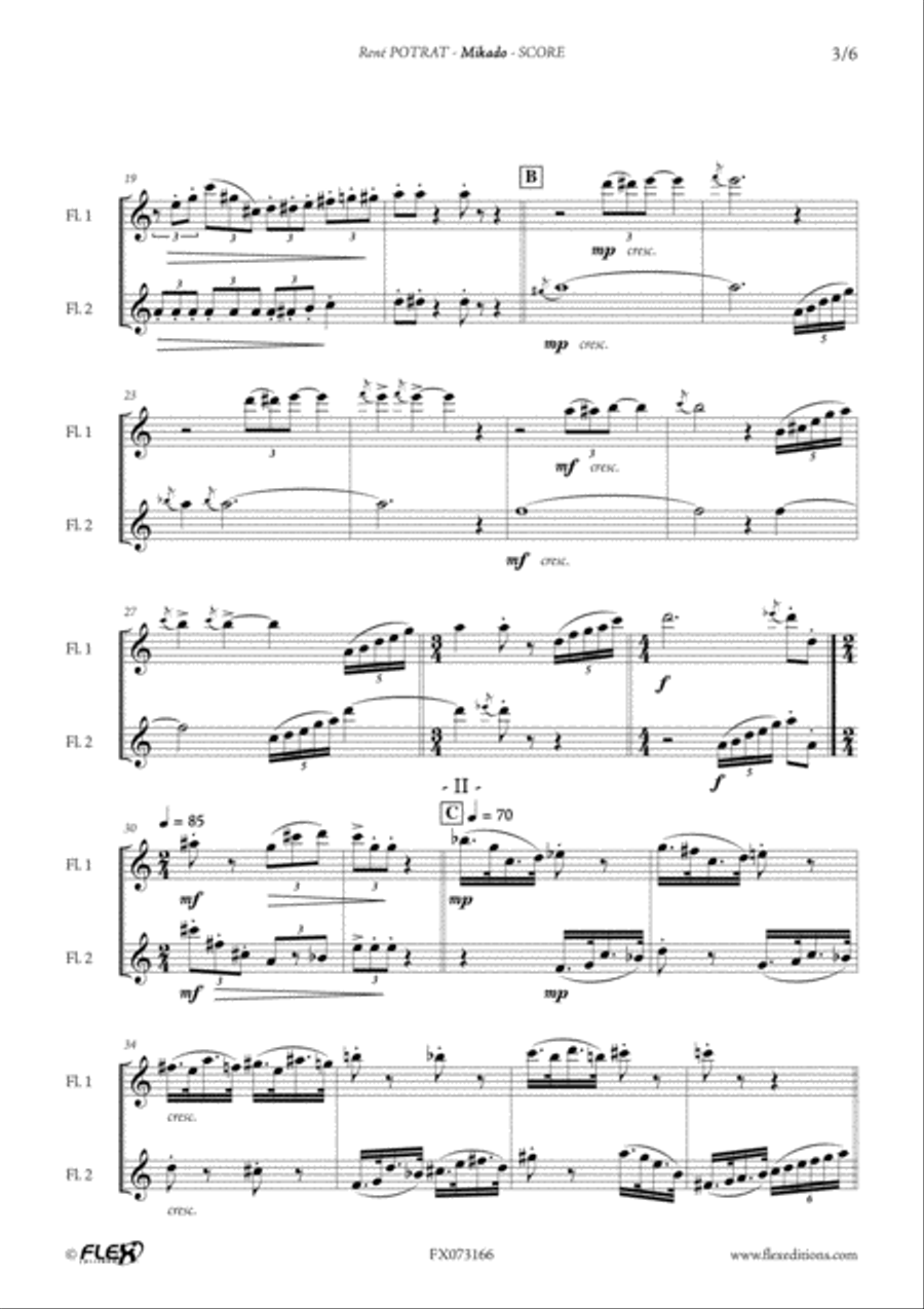Mikado Mikado Flute Duet scores gallery preview page 3