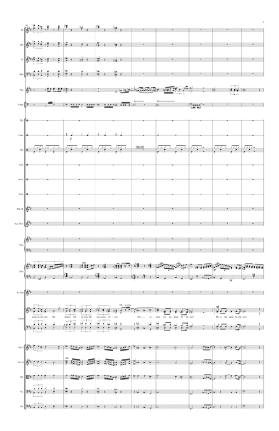 The Great Architect Choir scores gallery preview page 3