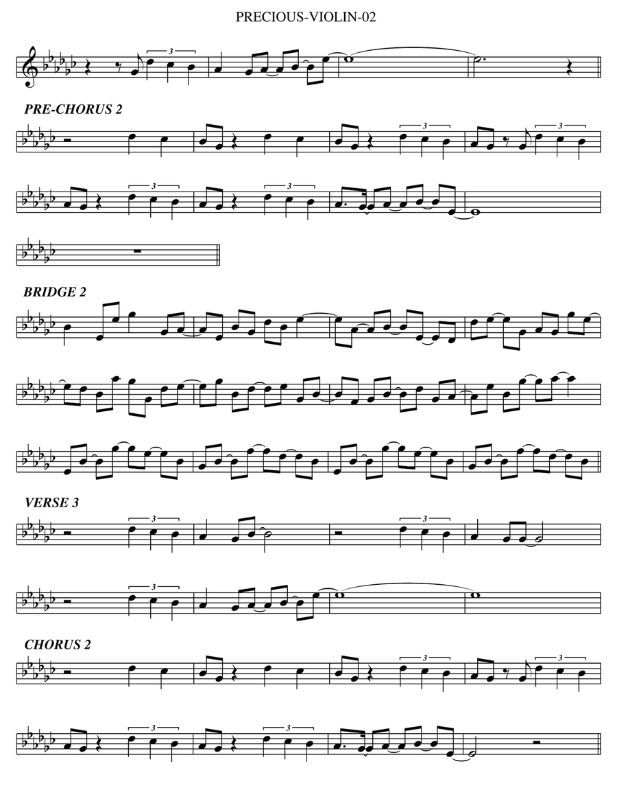 Precious Violin Solo scores gallery preview page 2