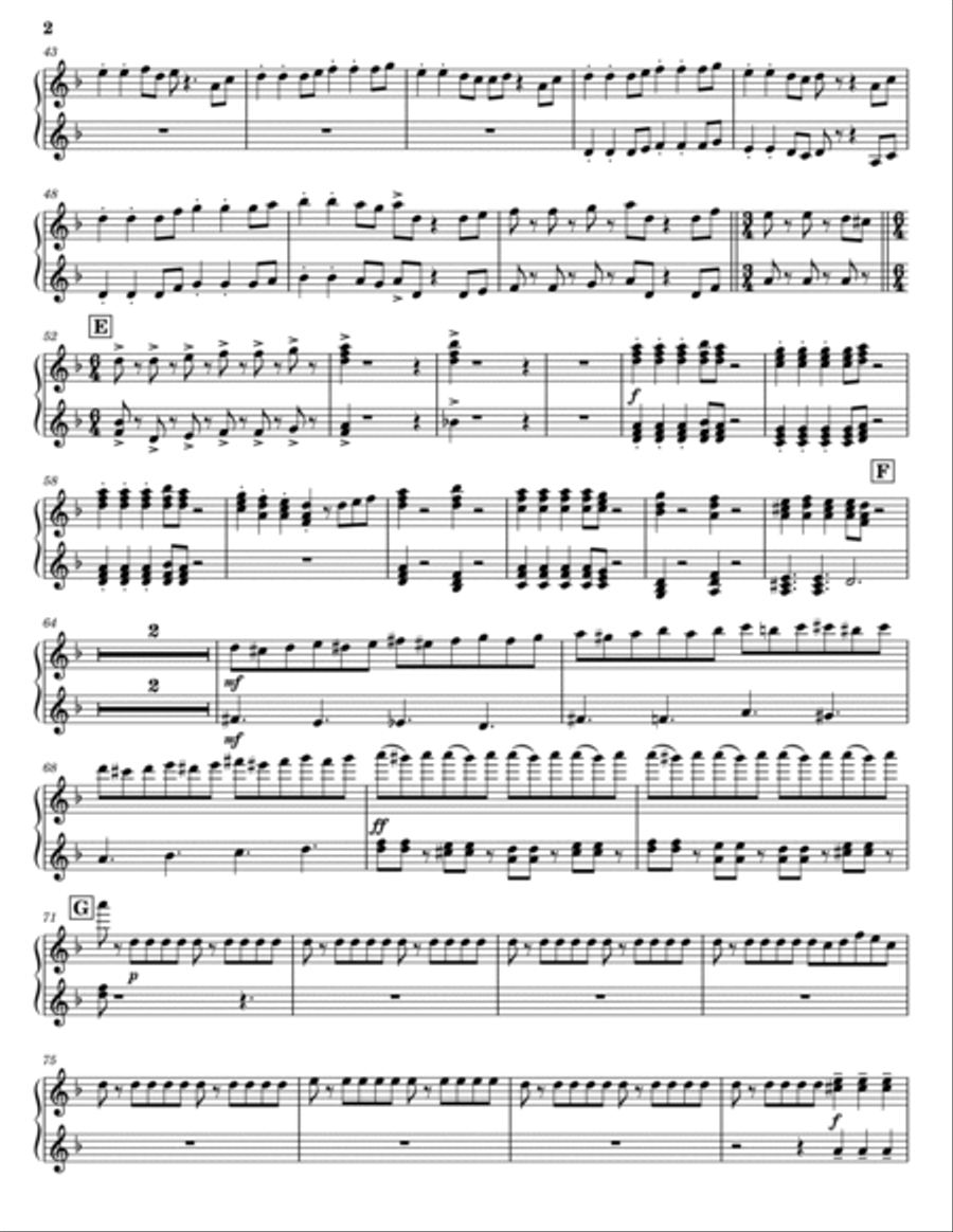 Drink Up Me Hearties Piano Duet scores gallery preview page 2
