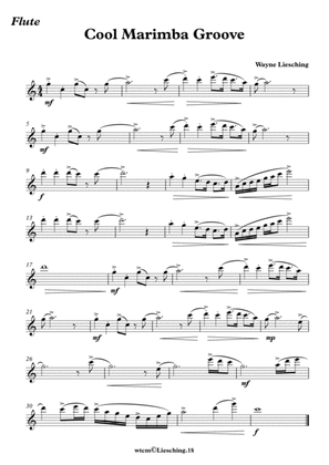 Cool Marimba Groove Flute Part