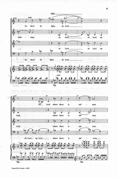 Prayer of St. Francis (Vocal Score)