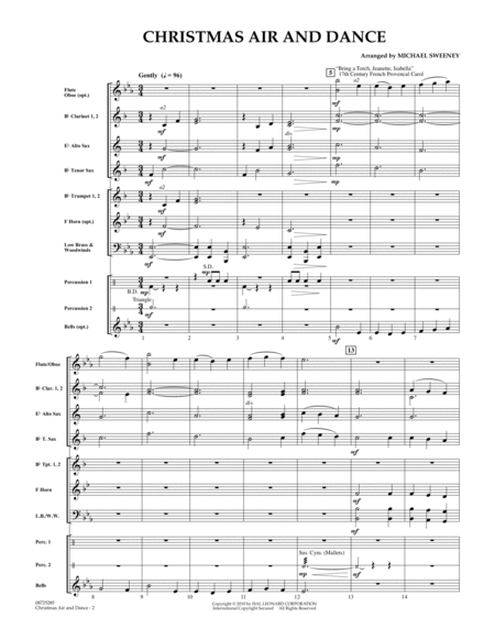 Christmas Air And Dance - Conductor Score (Full Score)