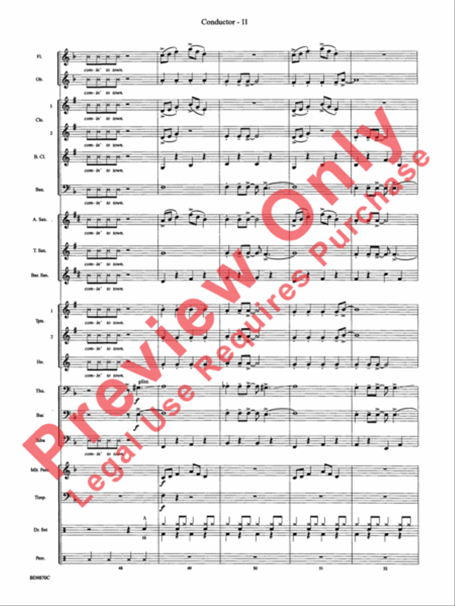 Christmas a la Big Band Christmas a la Big Band Concert Band scores gallery preview page 14