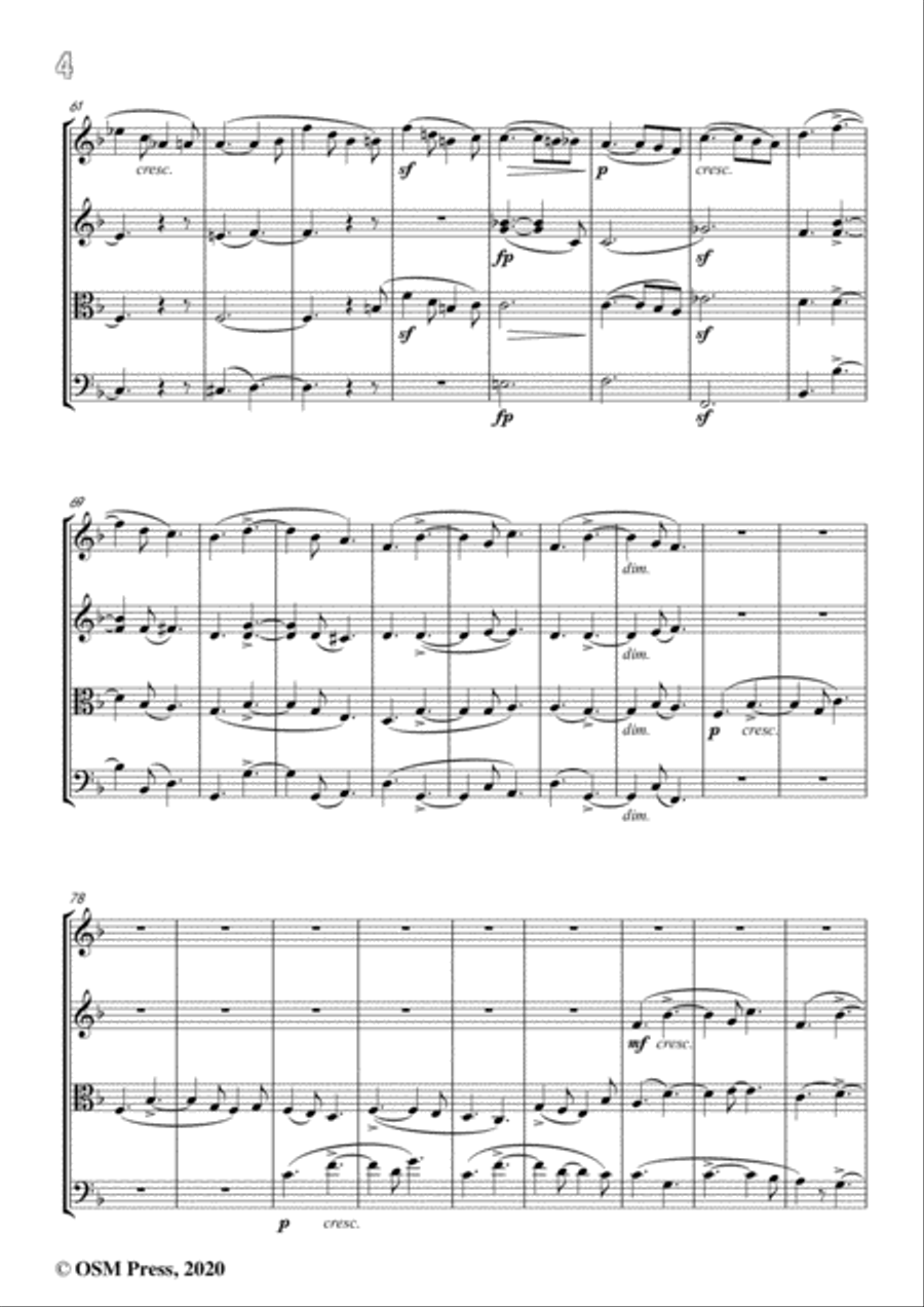 Schumann-String Quartet No.1,Op.41 No. 1 String Quartet scores gallery preview page 6