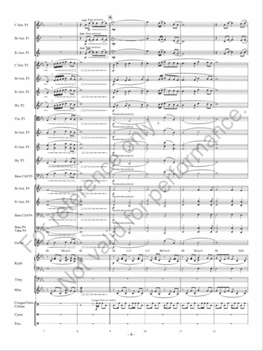 The Water Is Wide The Water Is Wide Concert Band scores gallery preview page 5
