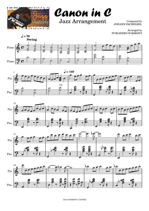 Canon in C Jazz Version (with alphabet note names)