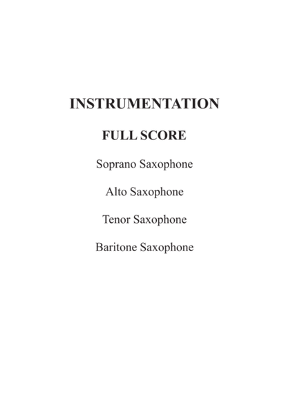 Aragonaise from Carmen for Saxophone Quartet image number null