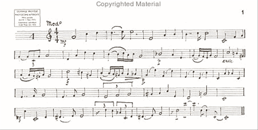 Déchiffrages manuscrits (b) (24), pour hautbois School and Community scores gallery preview page 2