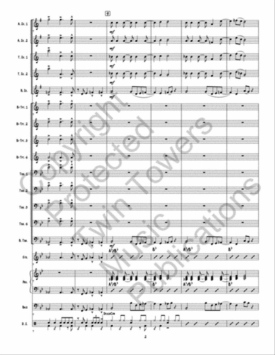 New Beginning 2.0, A New Beginning 2.0, A Jazz Ensemble scores gallery preview page 3