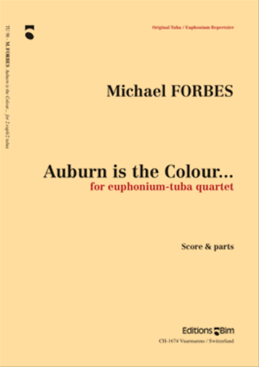 Auburn is the Colour... Tuba Quartet scores gallery preview page 1