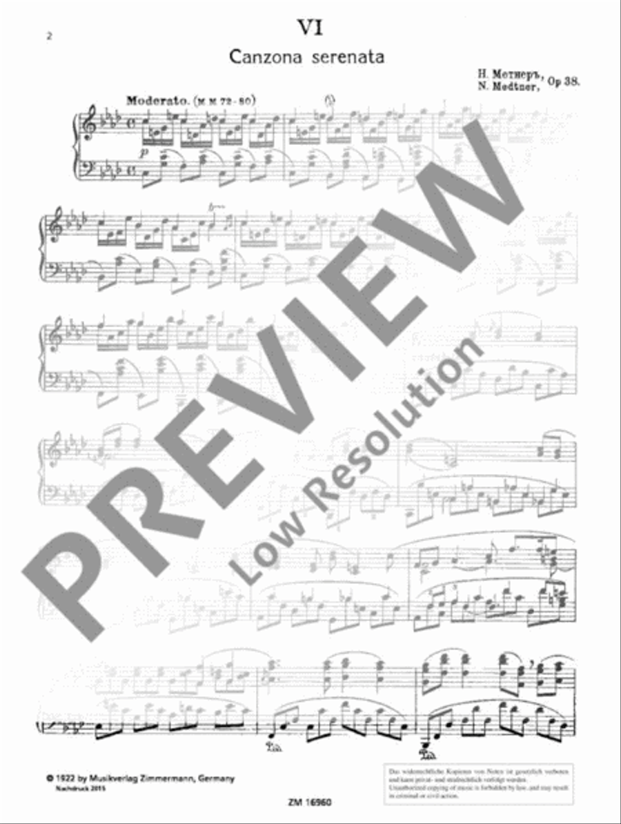 Vergessene Weisen (Forgotten Melodies) Piano Solo scores gallery preview page 3