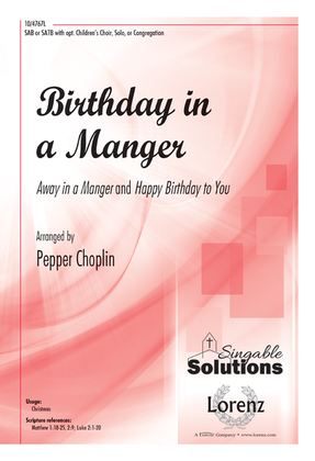 Book cover for Birthday in a Manger