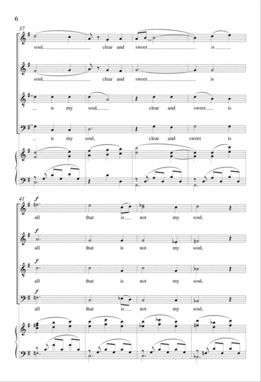 Clear and Sweet Is My Soul 4-Part scores gallery preview page 5