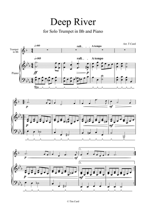 Deep River for Solo Trumpet in Bb and Piano