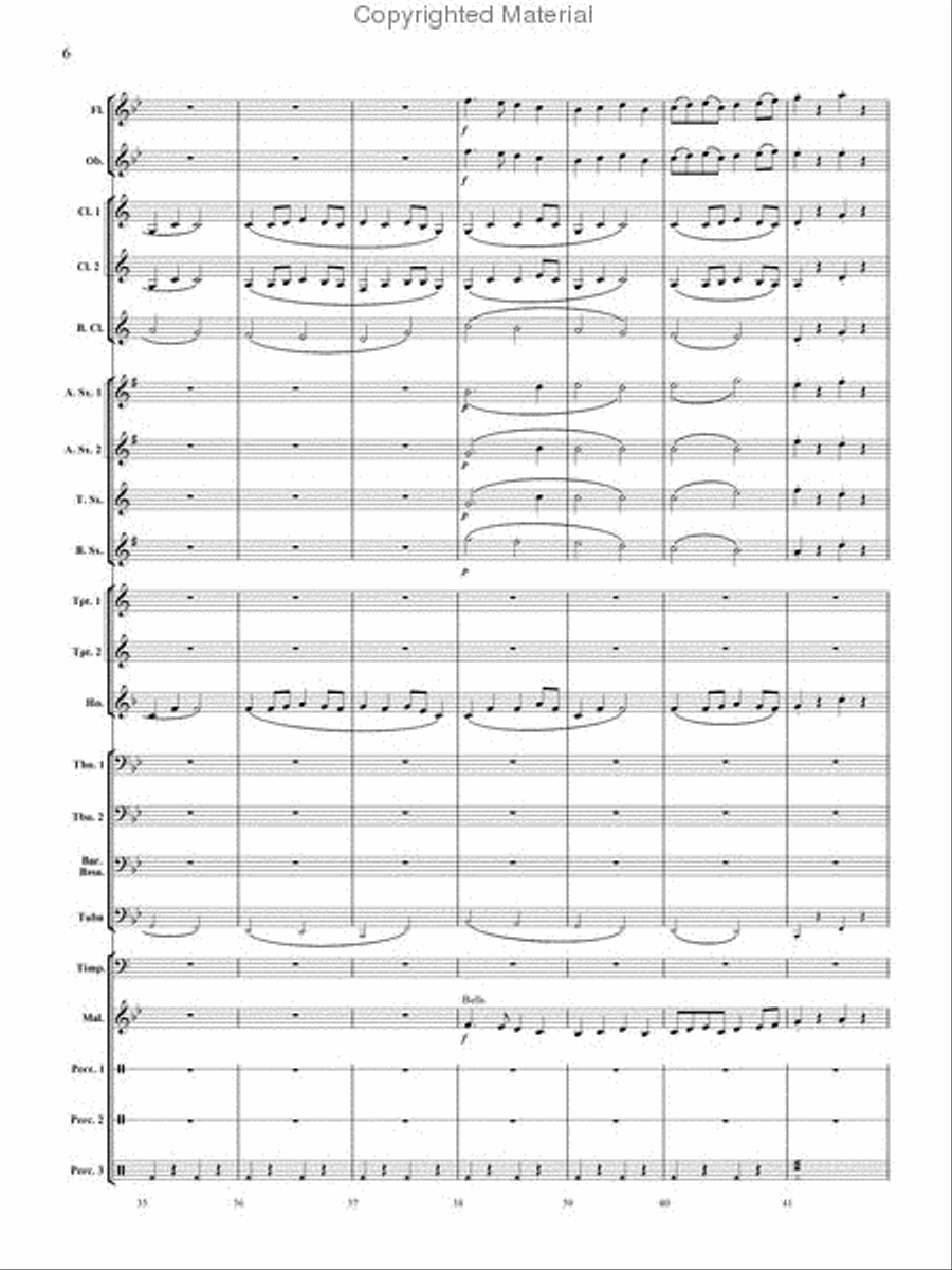 Santa's Big Adventure Concert Band scores gallery preview page 7