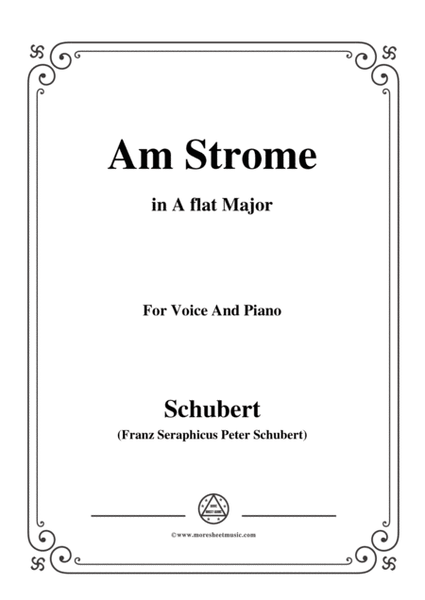 Schubert-Am Strome,Op.8 No.4,in A flat Major,for Voice&Piano image number null
