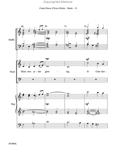 Come Down, O Love Divine - Ensemble and Handbell Score and Parts image number null