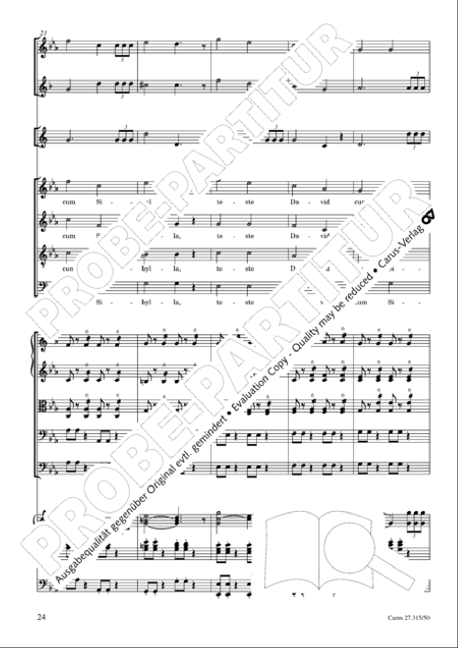 Requiem in C major 4-Part scores gallery preview page 27
