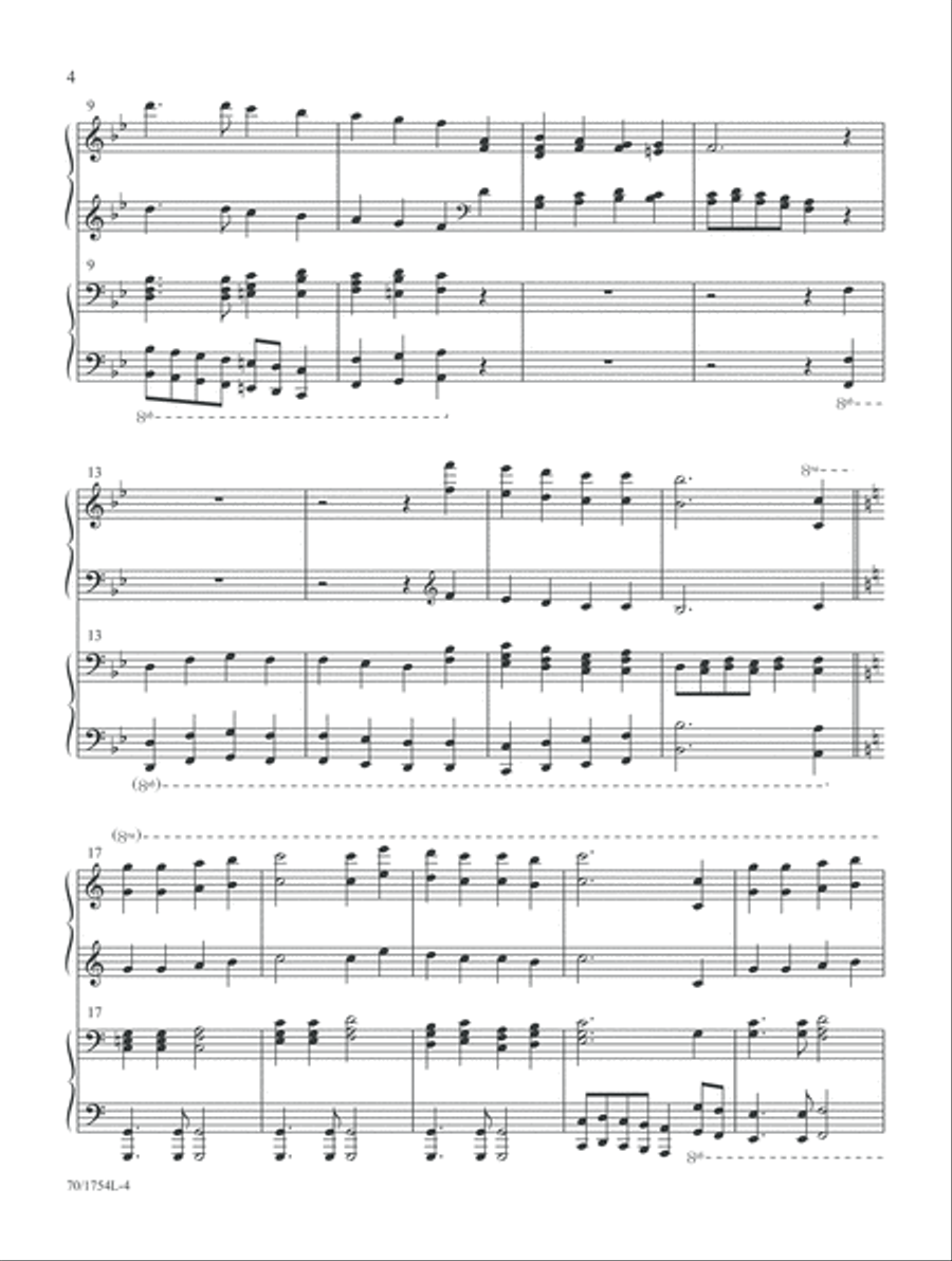 Palms to Victory Piano Duet scores gallery preview page 4