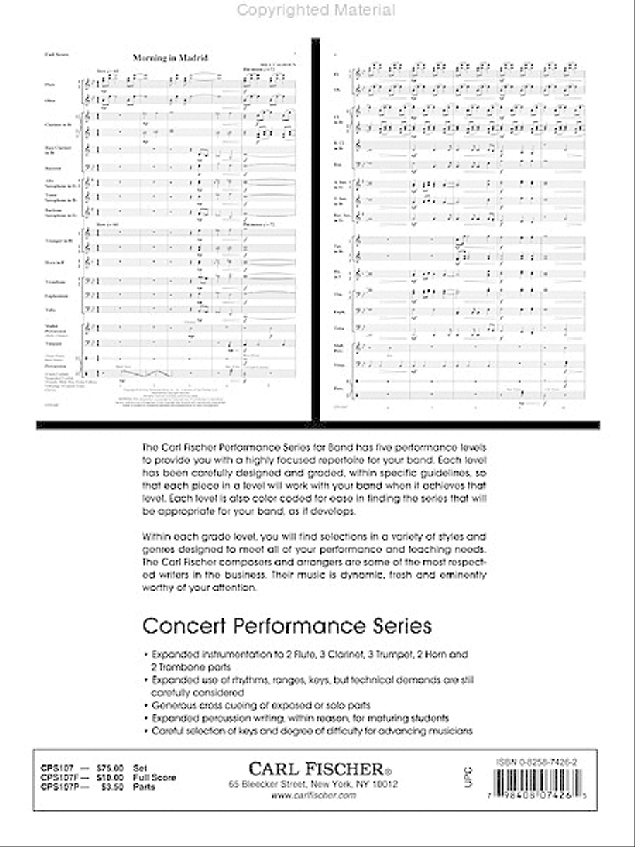 Carol of the Bells Concert Band scores gallery preview page 25