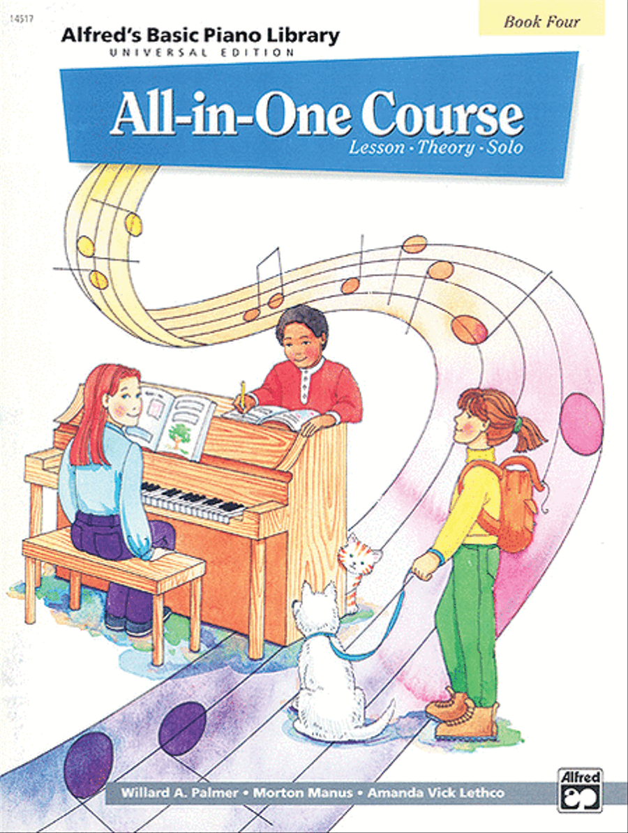 Alfred's Basic Piano Library All-in-One Course - Book 4 (Universal Edition) Piano Method scores gallery preview page 1