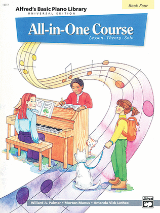 Book cover for Alfred's Basic Piano Library All-in-One Course - Book 4 (Universal Edition)
