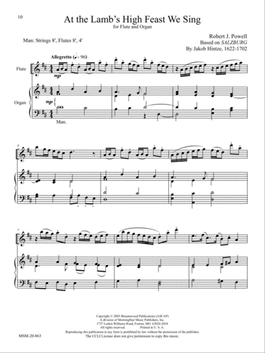 O God, Beyond All Praising Flute scores gallery preview page 6