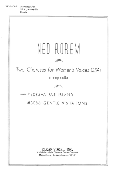 Two Choruses for Women's Voices (Ssa)