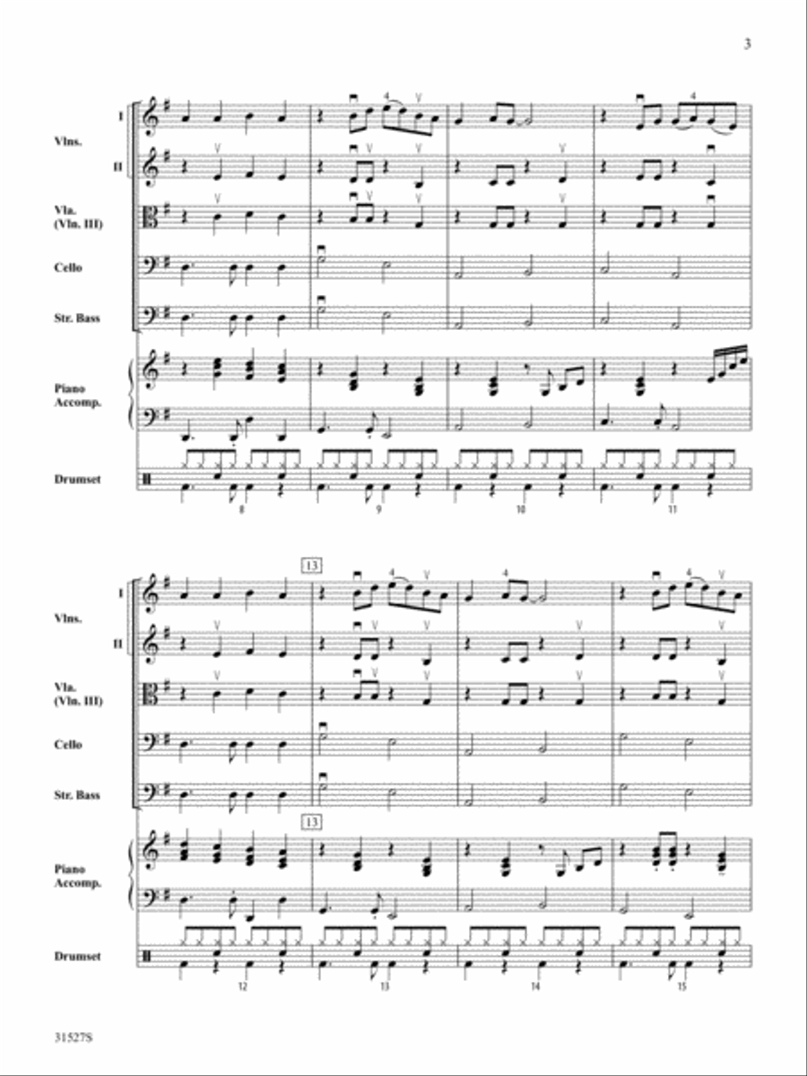 (What A) Wonderful World: Score String Orchestra scores gallery preview page 3