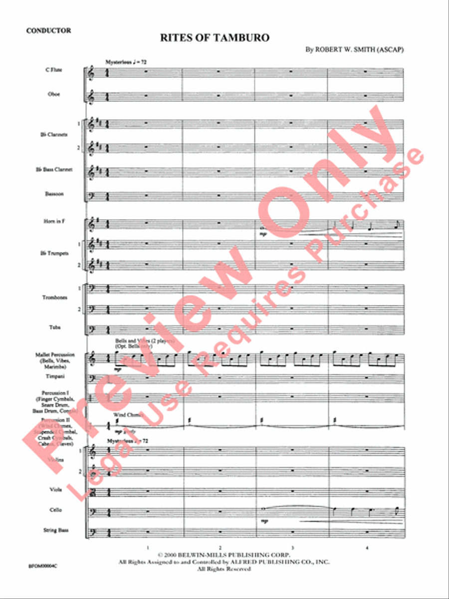 Rites of Tamburo Full Orchestra scores gallery preview page 4