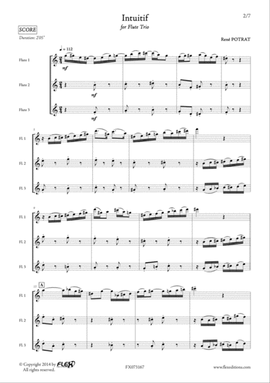 Intuitif Flute Trio scores gallery preview page 2