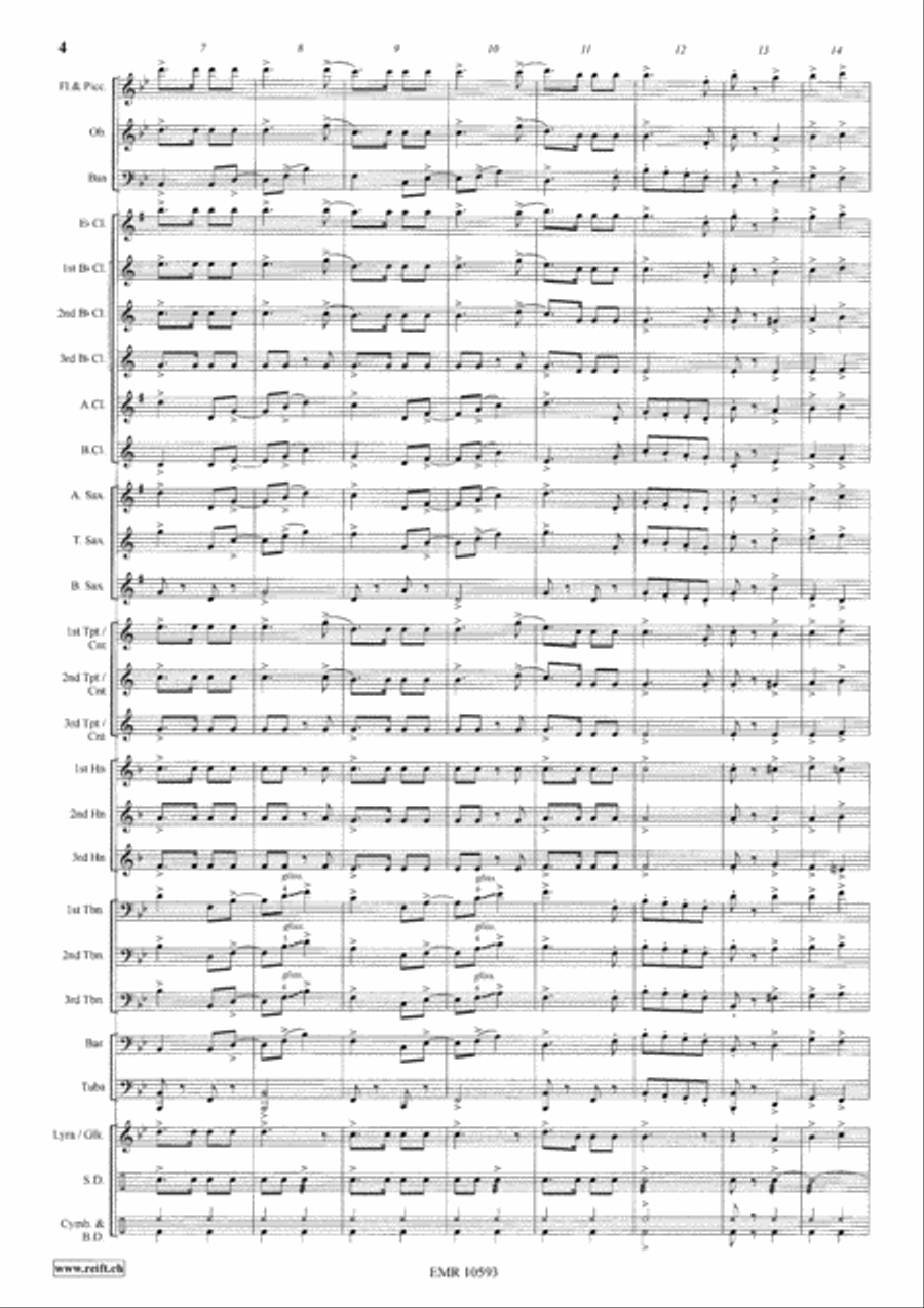 On The March Concert Band scores gallery preview page 5