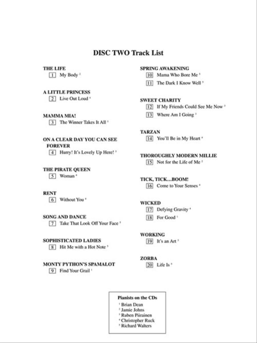 Mezzo-Soprano/Belter Accompaniment CDs Mezzo-Soprano Voice scores gallery preview page 4