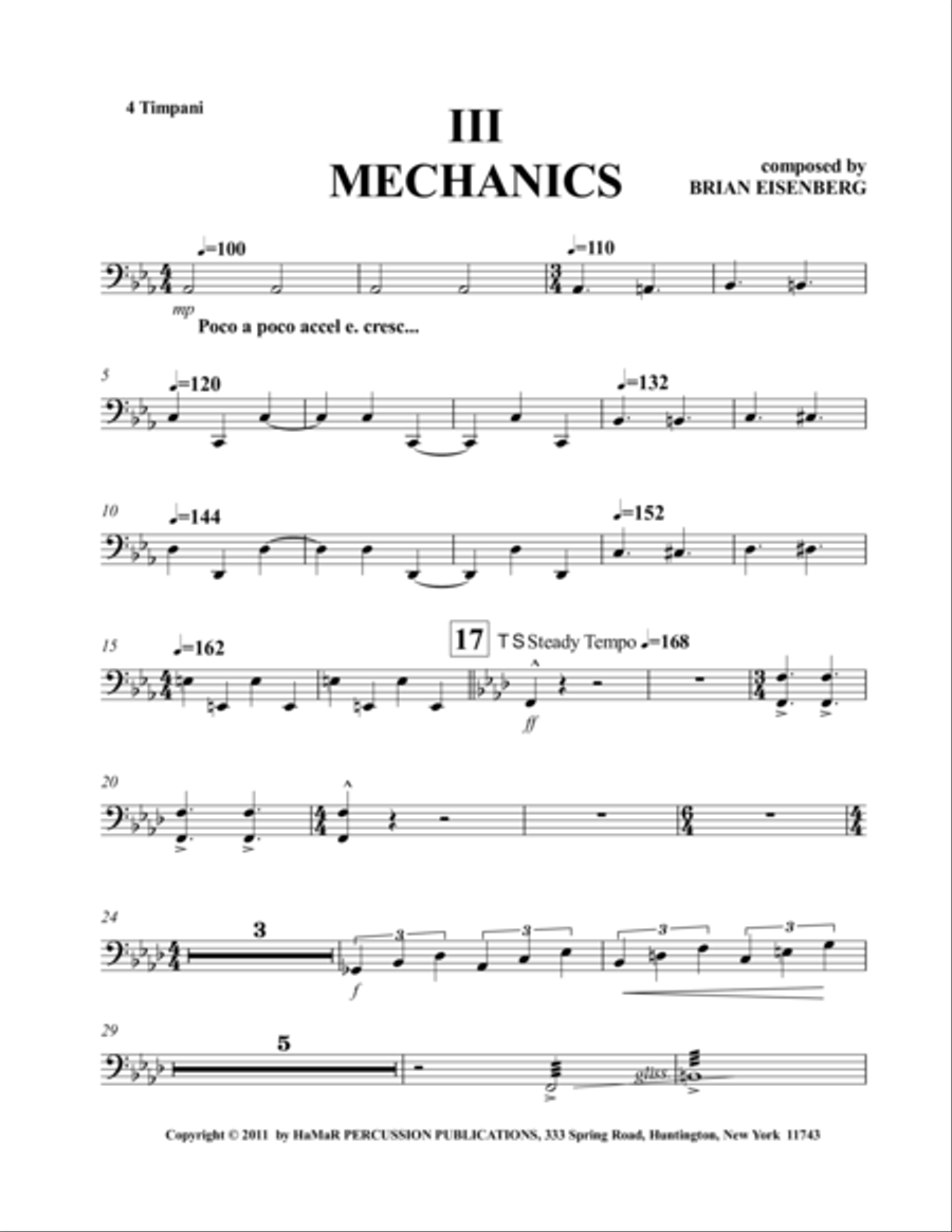 III Mechanics Snare Drum scores gallery preview page 1