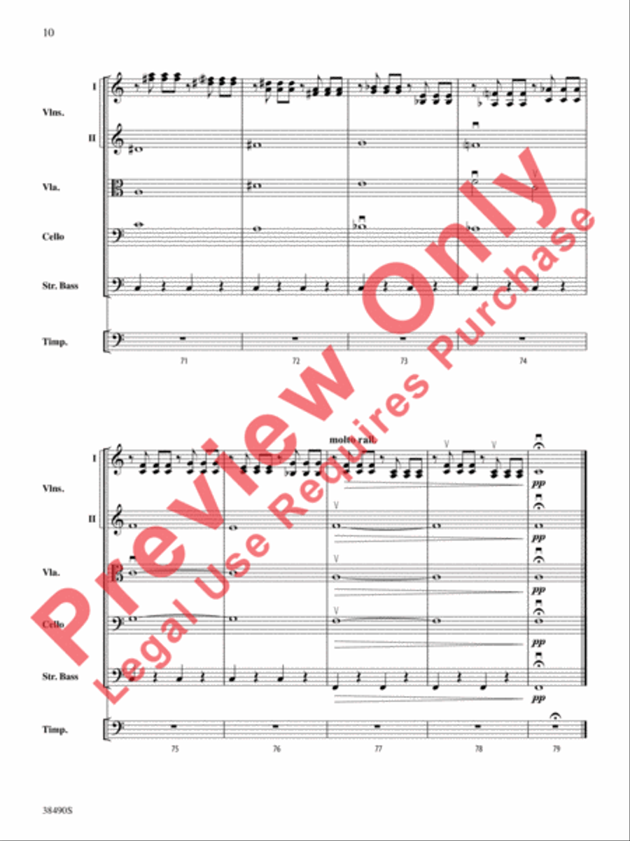 Two Selections from Mozart's Requiem Mass String Orchestra scores gallery preview page 11