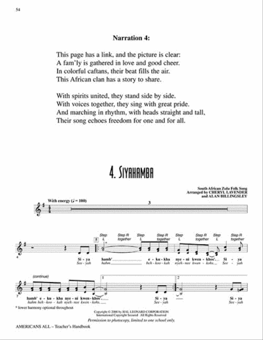 Americans All Choir scores gallery preview page 5