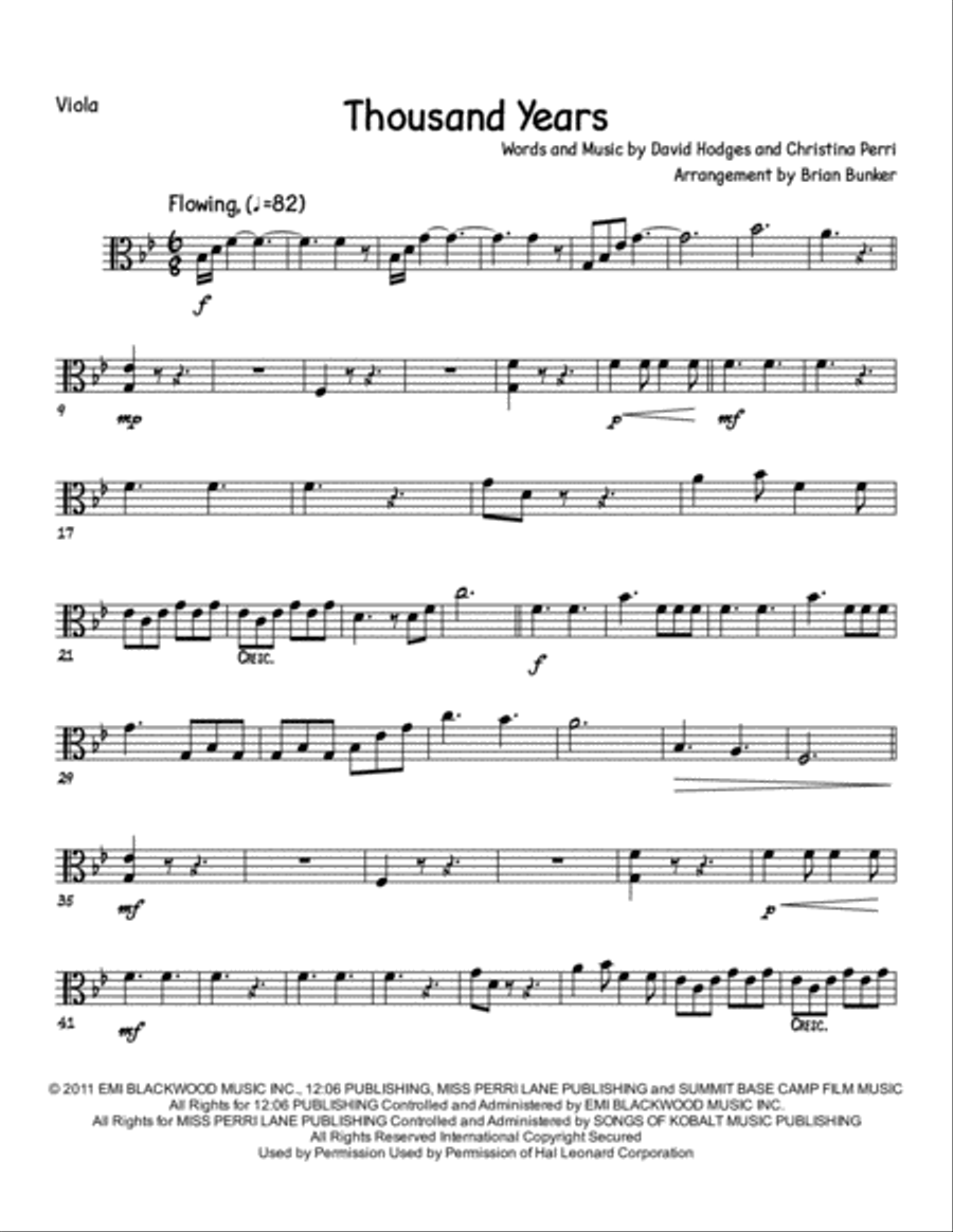 A Thousand Years String Quartet scores gallery preview page 6
