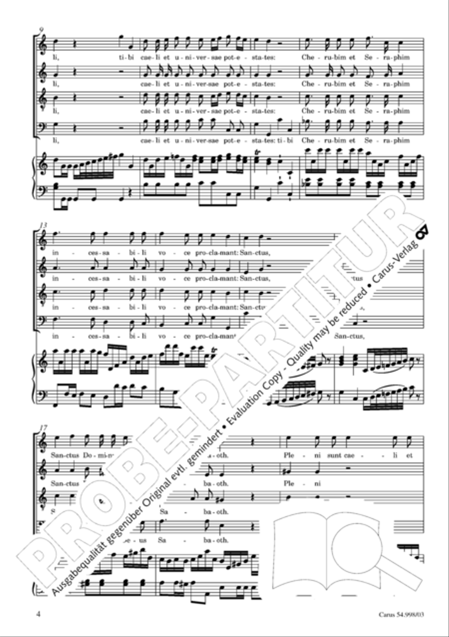 Te Deum in C 4-Part scores gallery preview page 5