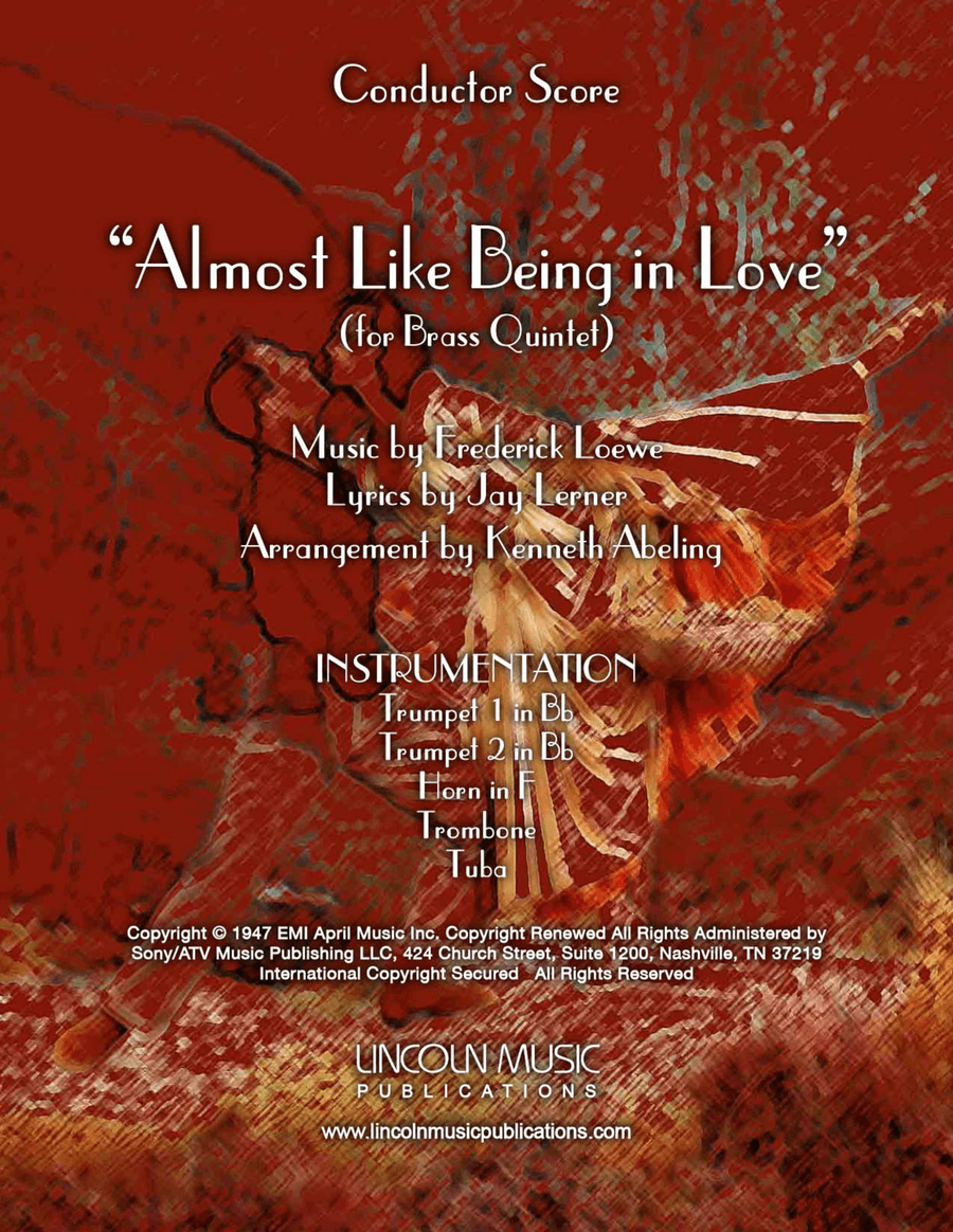 Almost Like Being In Love Brass Ensemble scores gallery preview page 1