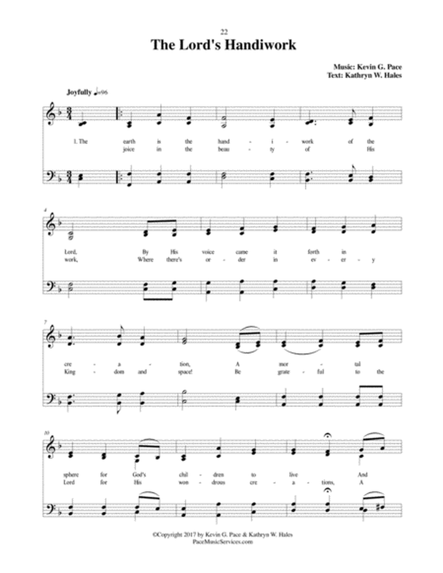 The Lord's Handiwork - an original hymn image number null