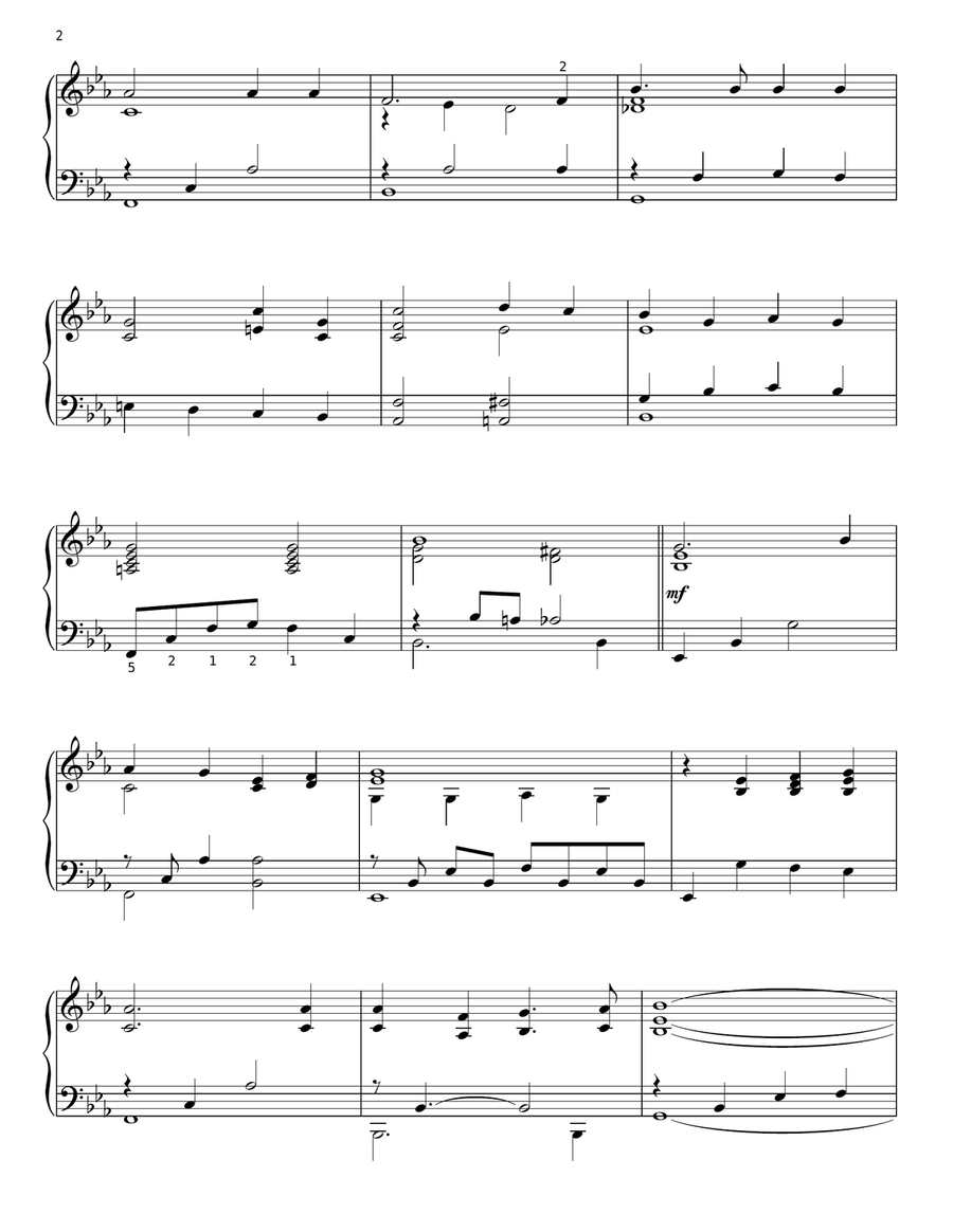 Wedding Prayer Piano Solo scores gallery preview page 2