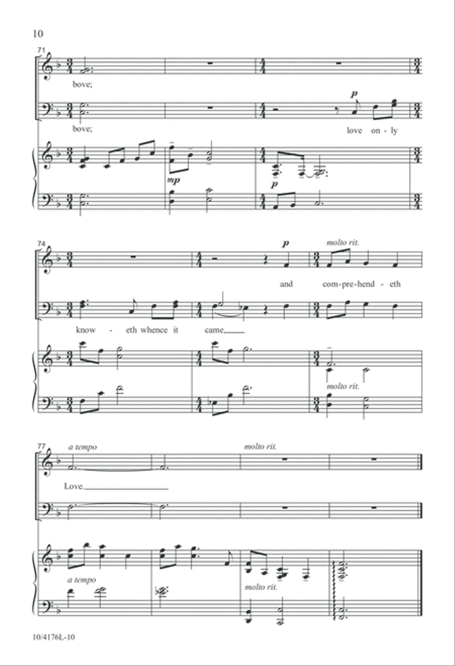 Immortal Love, Forever Full 4-Part scores gallery preview page 10
