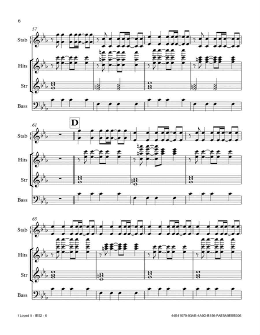 I Loved It Small Ensemble scores gallery preview page 6