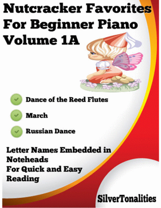 Book cover for Nutcracker Favorites for Beginner Piano Volume 1 A Sheet Music