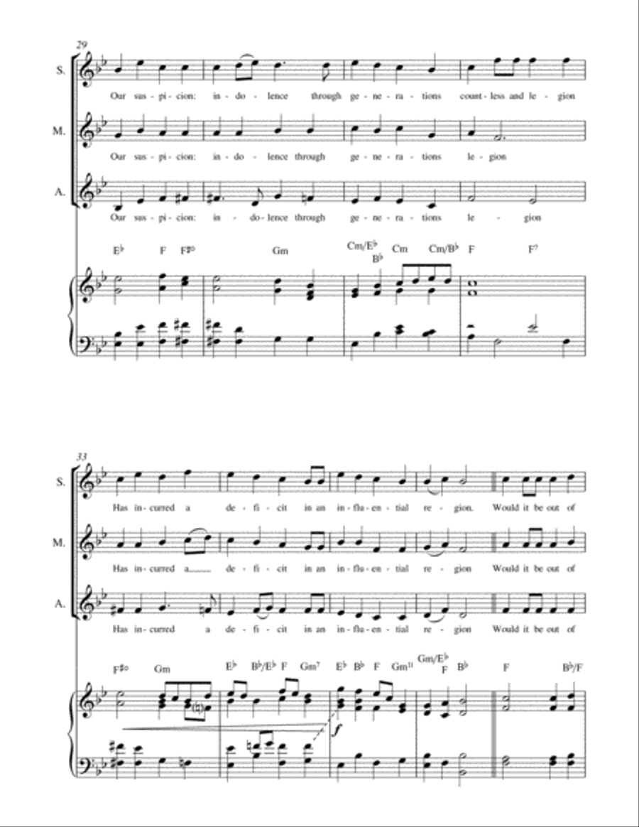 Men of Wealth and Privilege - song from the musical John Paul Jones SA scores gallery preview page 6
