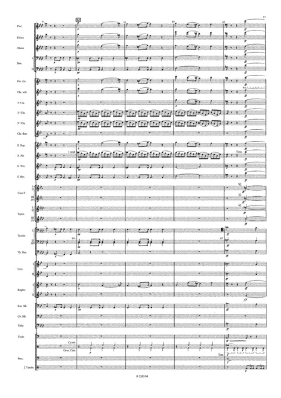 Symphonie Funebre et Triomphale Concert Band scores gallery preview page 14
