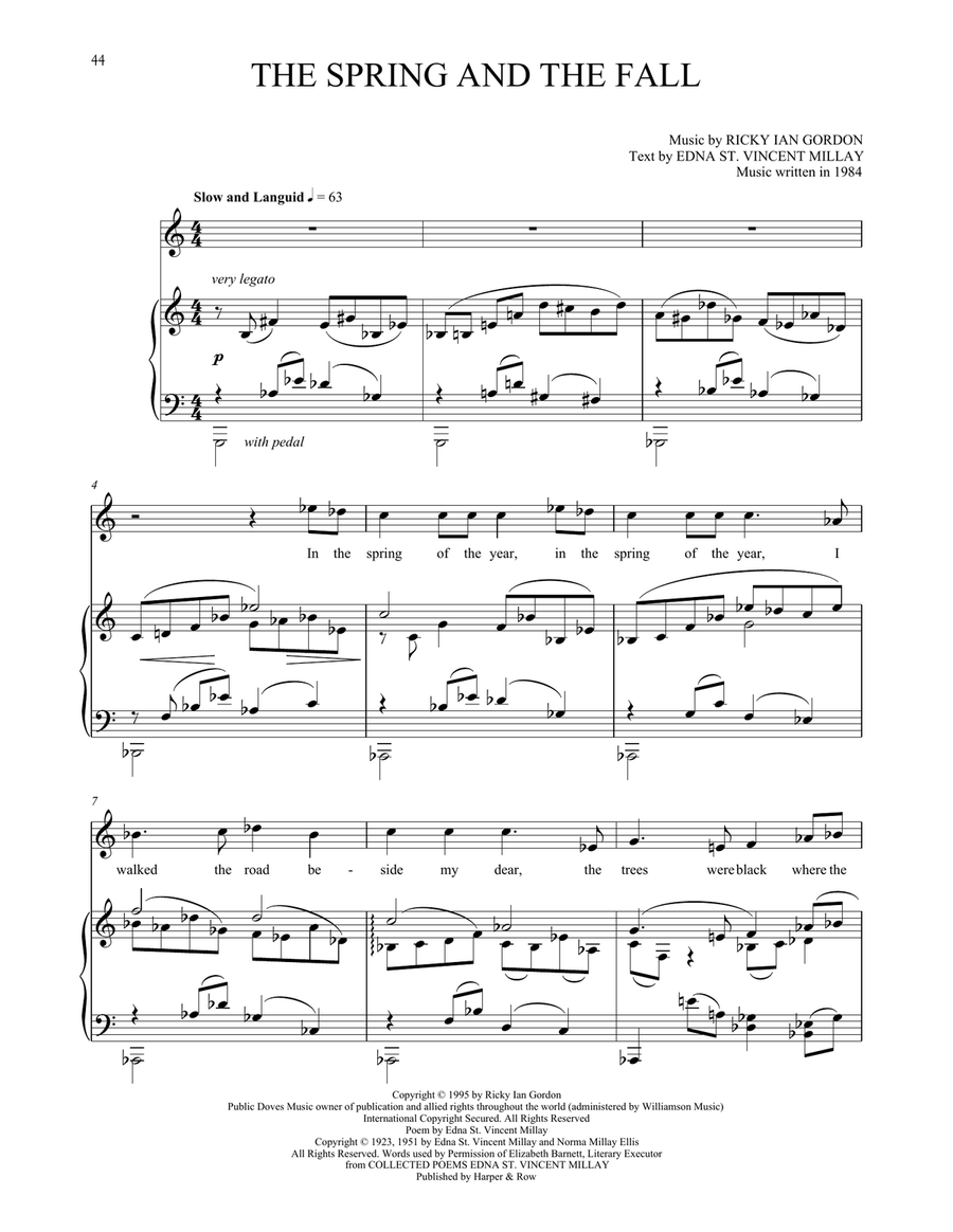 The Spring And The Fall Voice scores gallery preview page 1