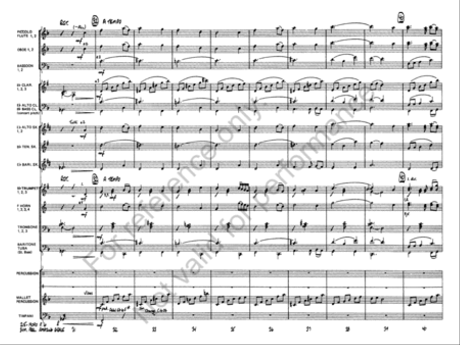 Symphonic Variations on Amazing Grace Concert Band scores gallery preview page 7