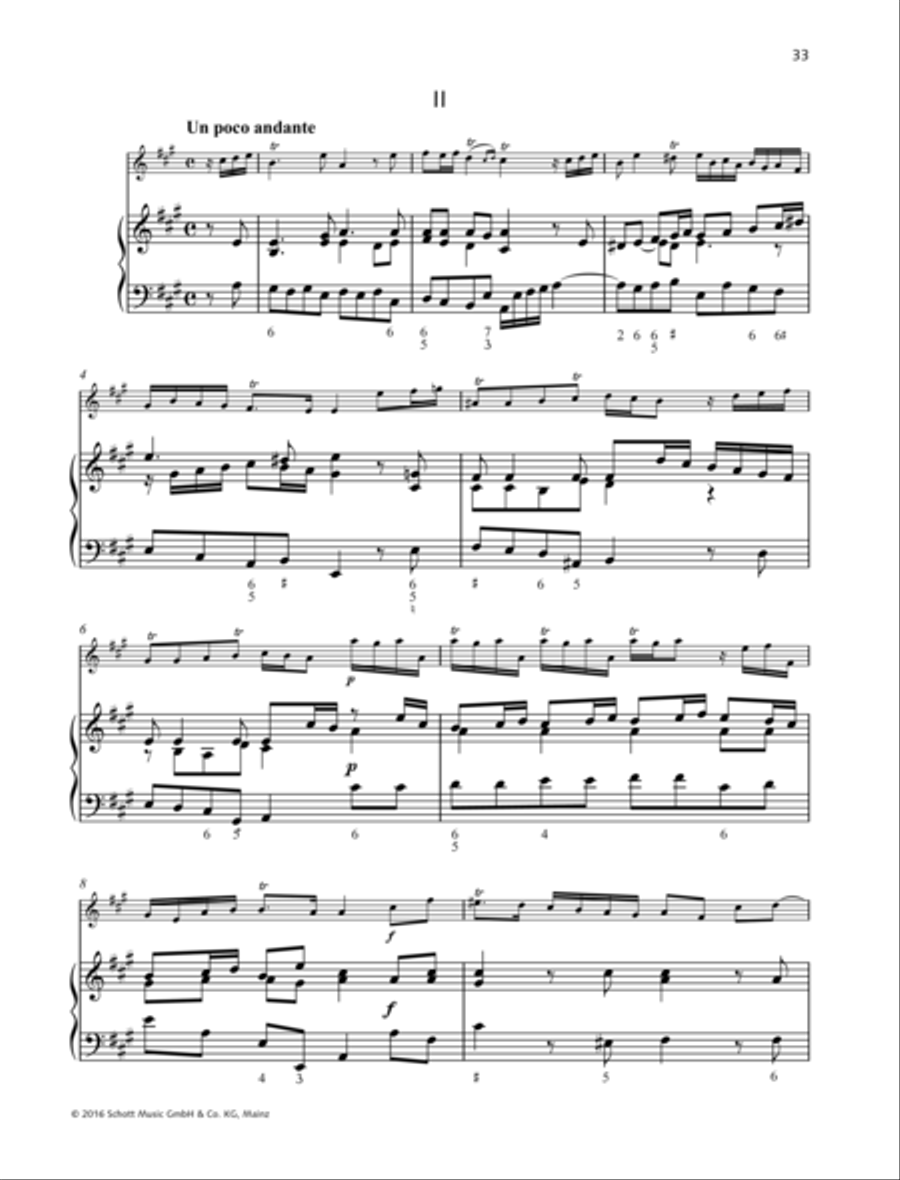 Sonata A major Flute Solo scores gallery preview page 5